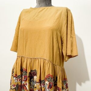 Gold Beaded Tunic from Anthropologie